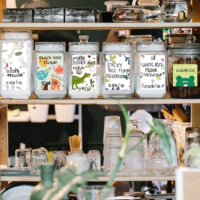 Lzerking Printable Vinyl Sticker Paper for Inkjet Printer 100 Sheets Matte White Waterproof 8.5x11 Inches