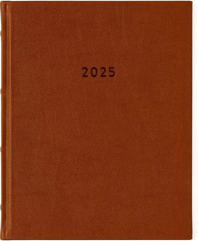 Eccolo 2025 Large Agenda Planner, 12 Month, Yearly, Monthly & Weekly Pages, Habit & Gratitude Tracker (Hardcover - 8 x 10")