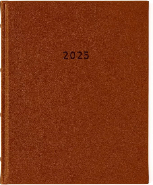 Eccolo 2025 Large Agenda Planner, 12 Month, Yearly, Monthly & Weekly Pages, Habit & Gratitude Tracker (Hardcover - 8 x 10")