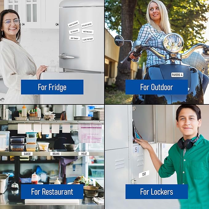 Dry Erase Magnetic Label White Colored 2 x 4.5 inch