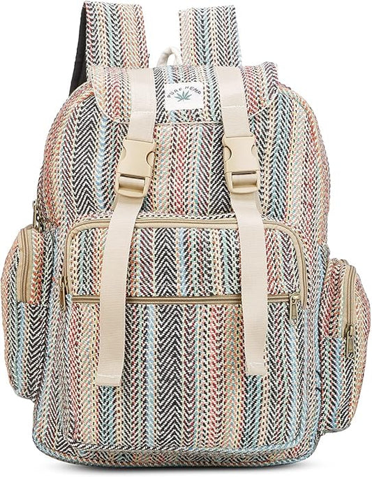 LONGING TO BUY Himalyan Hemp Laptop Bag Backpack/Traveller Bag, Hemp Laptop Bag