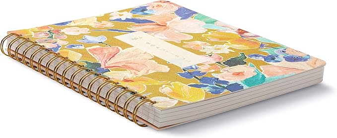 Compendium Spiral Notebook - Life Is Beautiful — A Designer Spiral Notebook with 192 Lined Pages, College Ruled, 7.5”W x 9.25”H