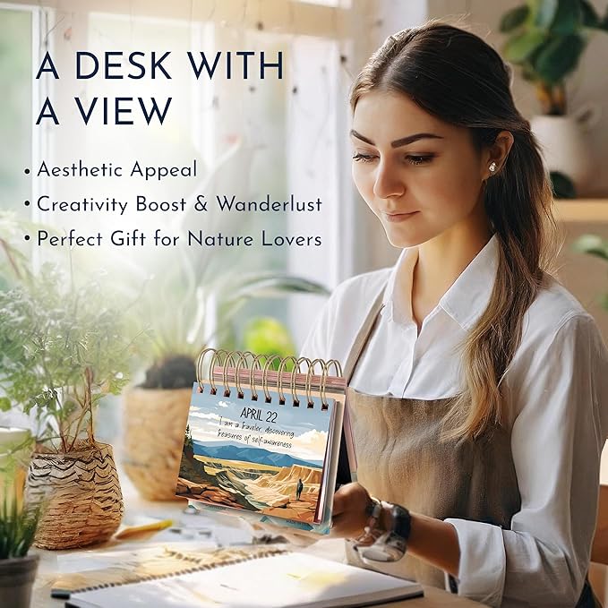 RYVE Daily Affirmation Calendar - Motivational Desk Calendar with Daily Affirmations for Women - Positive Affirmations, Inspirational Gifts for Women, Office Desk Decor for Women, Office Gifts