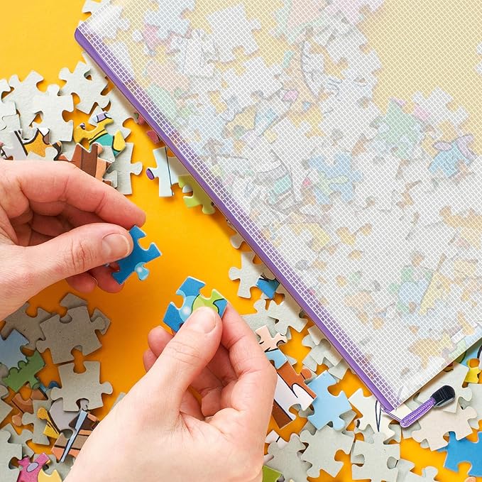 10pcs Mesh Zipper Pouch Bags, 10 Sizes Zipper Bags for Organizing, Mesh Bags with Zipper, 10 Colors Plastic Zipper Pouches, Puzzle Bags, Board Game Storage Bags, Travel Pouch