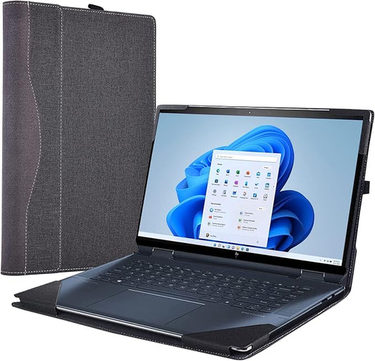 Laptop Sleeve for HP Spectre X360 16-f 16t-f Envy 16-h/Laptops HP 15z-ef2000 Touch optional/15 The 200 Touch /15-dy5097nr/15-dy2096nr / 15-bp 15-ds 15-dr Computer Bag (15.6inch, Gray-Black)