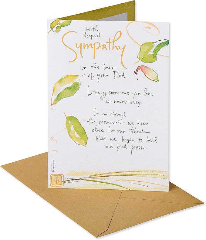 American Greetings Sympathy Card for Loss of Father (Never Easy)