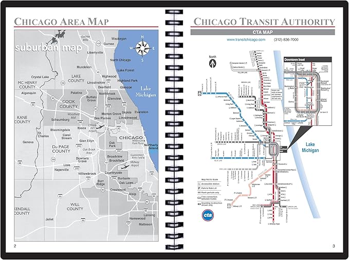 2025 Datebook & City Themed Planner – Resource Guide with Daily, Weekly & Monthly Views – 3-Year Reference Calendar - Multi-Purpose Travel Notebook Guide & Adventure Diary (Chicago '25)