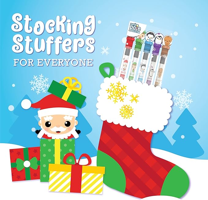 Scentco Holiday Smencils (2 Pack) - HB #2 Scented Fun Pencils, 5 Count - Stocking Stuffer, Gifts for Kids, School Supplies, Party Favors, Classroom Rewards