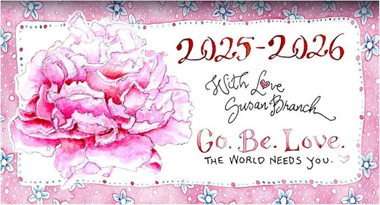 TF PUBLISHING 2025-2026 Susan Branch 2-Year Small Monthly Pocket Planner - 2-Page Large Calendar Grid and Lined Notes Section in Back - Monthly Day Planner for Purse - 3.5" x 6.5"