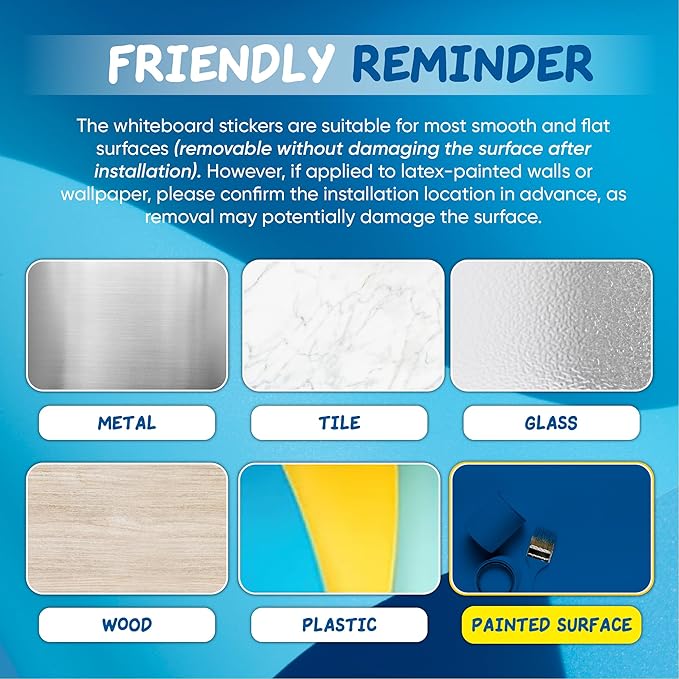 Magnetic Whiteboard Contact Paper 20" x 12”, YOUNGJQ Adhesive Dry Erase White Board Sticker for Wall, Peel and Stick Wallpaper, Easy to Write and Clean for Fridge Home Office