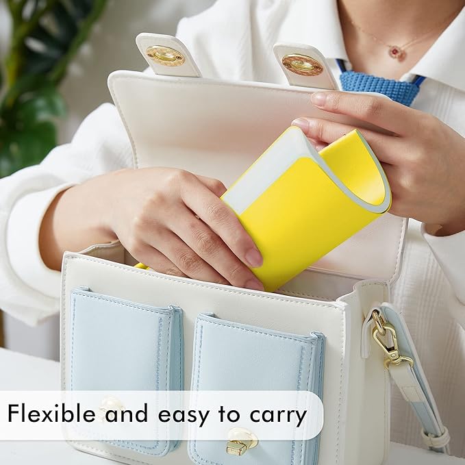 feela 8 Pack Soft Cover Journal Bulk, Notebooks College Ruled for Work, Lined Travel Journal for Women Men, Note Taking Notebook School Supplies Business Writing, 8.2” x 5.5”, A5, Lemon Yellow