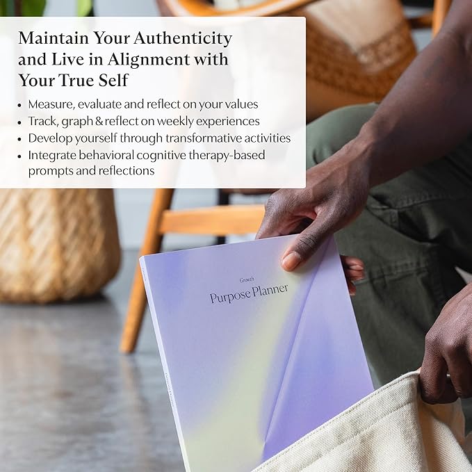 Switch Research Purpose Planner "Growth": Psychologist-Backed Goal Planner for Developing a Life of Purpose - 31-Day Undated Productivity Planner - Guided Prompts, Techniques, and Insights