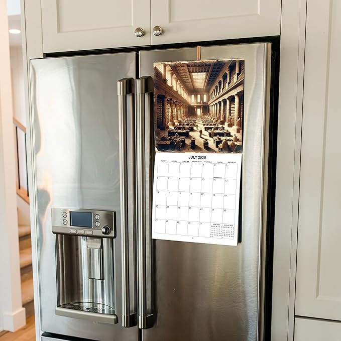 2025 History's Lost Photographs Monthly Wall Calendar - Historical Events Captured as if by Photograph | 12" x 24" | Thick Sturdy Paper | History Calendar 2024-2025