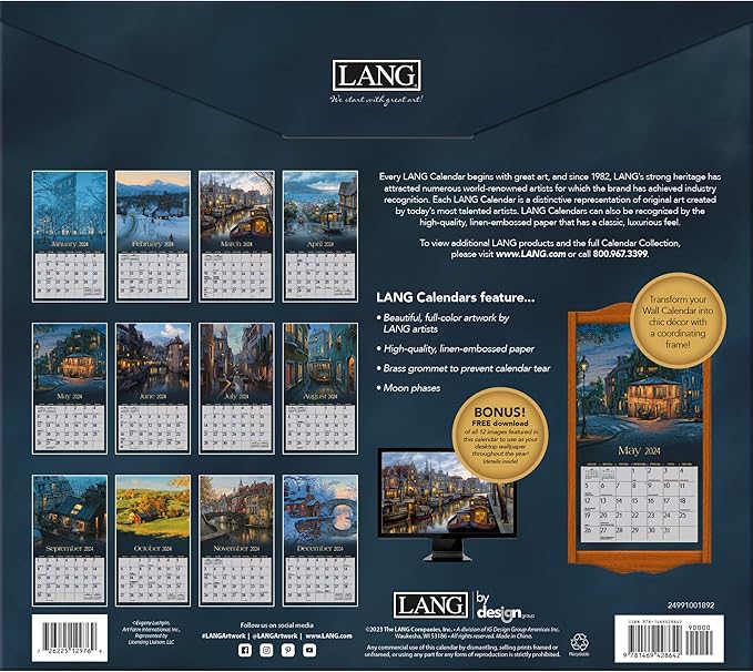 Lang Companies, Around The World 2024 Wall Calendar