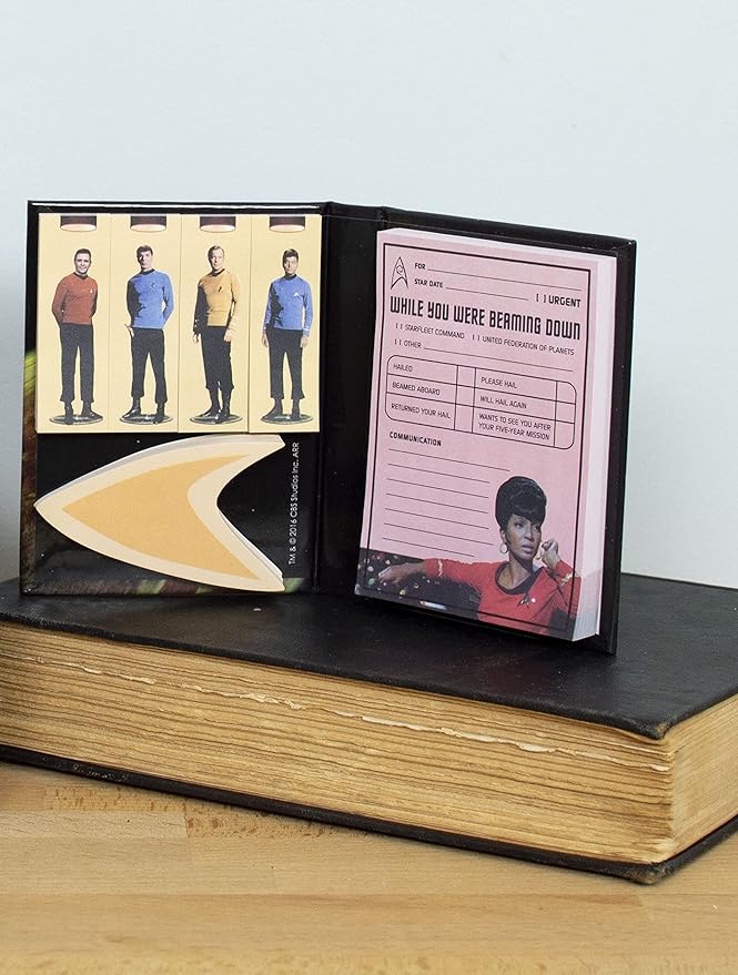 The Unemployed Philosophers Guild Star Trek Sticky Notes Booklet - Officially Licensed 3.25" by 4.25" Booklet with Self-Sticky Individual Notes