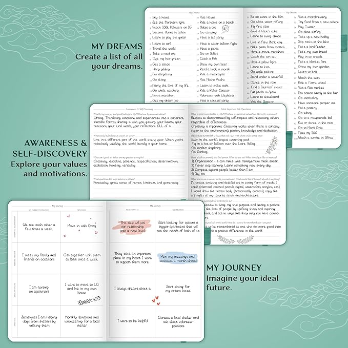 Legend Planner PRO Dated Jan 2025-Jan 2026 – Deluxe Weekly & Daily Organizer with Time Slots. Appointment Book Journal for Work & Time Management, A4 Hardcover (Viridian Green)