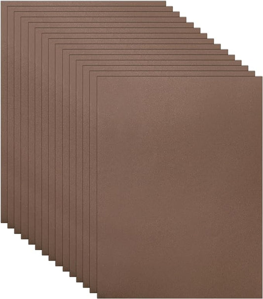 40 Sheets Coffee Color Cardstock 8.5 x 11 Craft Paper, 75lb Heavyweight Construction Paper Card Stock for DIY Cards Making, Wedding Invitations, School Crafting, Memus, Greeting Cards