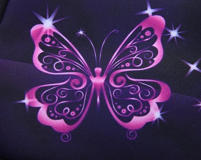 11-Inch to 12-Inch Neoprene Laptop Sleeve Case Bag with shoulder strap For 11", 11.6", 12" Ultrabook/Acer/Asus/Dell/HP/Toshiba/Lenovo/Chromebook (Red butterfly)