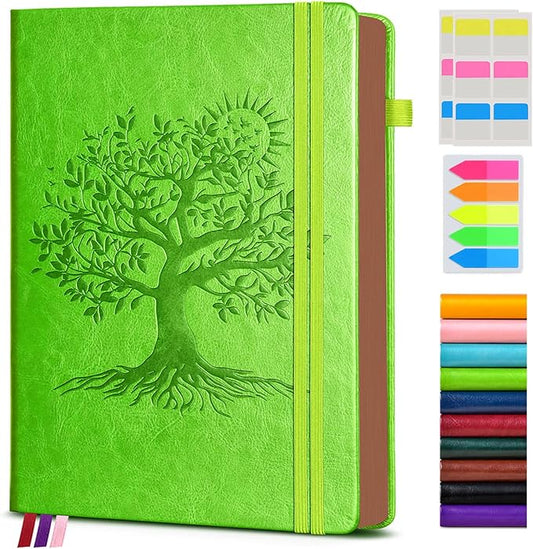 Vintage Leather Journal with 300 Numbered Pages,A4 Lined Journal for Men Women,Daily Journals for Writing,College Ruled Notebook for Work,School,Note taking,Travel Diary,Large (8.5" X 11.3")