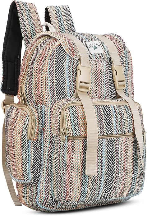 LONGING TO BUY Himalyan Hemp Laptop Bag Backpack/Traveller Bag, Hemp Laptop Bag