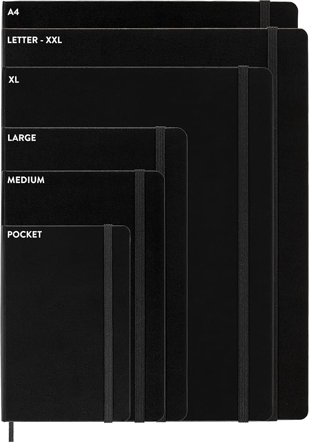 Moleskine Classic Weekly Undated Planner, Hard Cover, Large (5" x 8.25"), Black, 288 pages