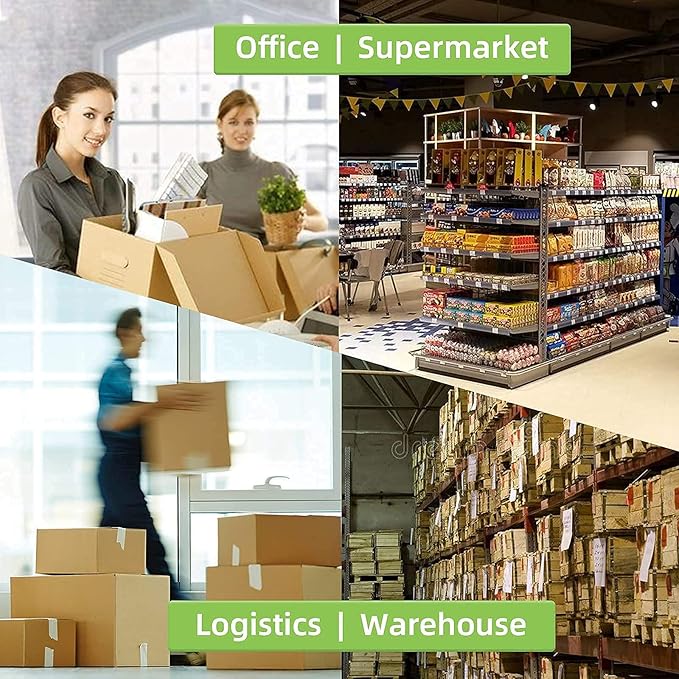 8 Stacks 4" x 6" Fanfold Direct Thermal Labels, Mailing Postage Shipping Label with Perforated, Compatible with Zebra, Rollo, MUNBYN, NELKO Label Printer(500 Labels/Stack, Total 2000 Labels)