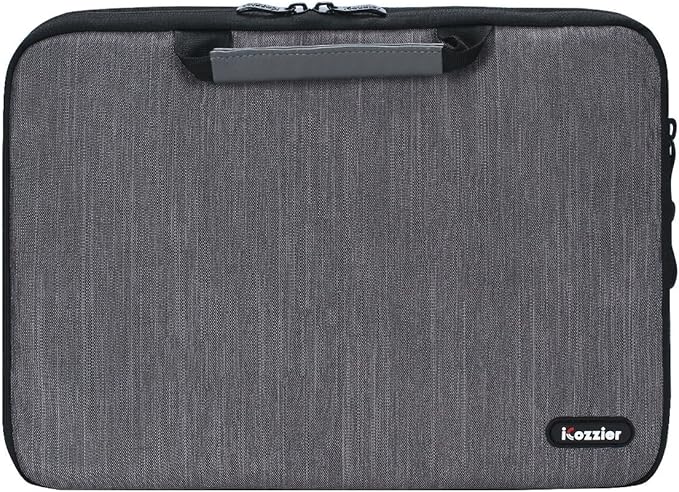 iCozzier 13-13.3 Inch Handle Electronic Accessories Strap Laptop Sleeve Case Bag Protective Bag for 13" MacBook Air/MacBook Pro/Pro Retina Sleeve – Grey