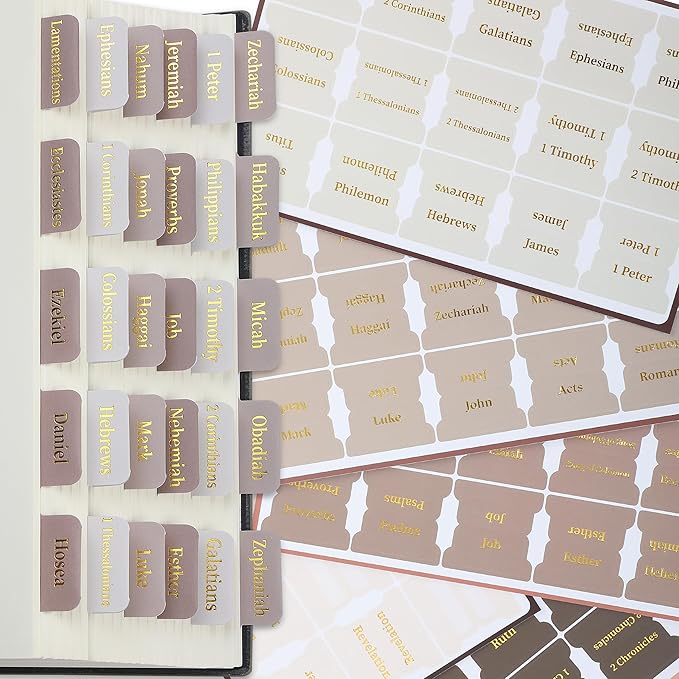 Mr. Pen- Bible Tabs, 75 Tabs, Mystic Forest, Laminated Bible Tabs for Women and Men, Bible Tabs for Study Bible, Bible Index Tabs, Bible Book Tabs, Bible Labels Tabs, Mr Pen Bible Tabs