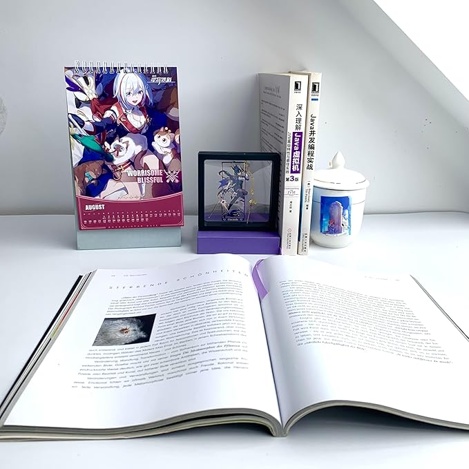 Genshin Impact Clorinde Metal Bookmark - Anime Figure Merch with 3D Display Box - Birthday Gifts for Fans Friends Gamer Book Lovers - Zllada