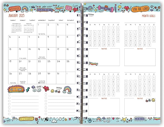 Goal Getter 2025 Weekly & Monthly Planner, 16-Month Lifestyle Planner: September 2024 - December 2025, 9" x 6" - Be Great