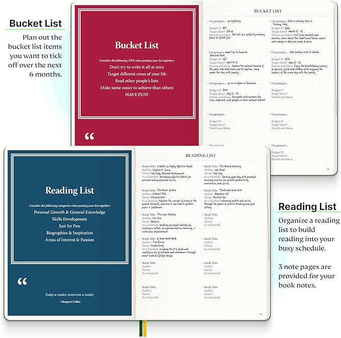 Roterunner Softcover Purpose Planner Notebook B5 7.5 x 9.8 Undated Daily Planner 2024-2025 Daily Weekly and Monthly Productivity Planner Life Planner ADHD Planner for Adults Self Care Journal