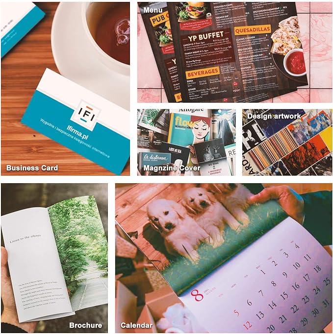 Koala Glossy Inkjet Photo Paper 8.5X11 Inches 48lb 100 Sheets Professional Glossy Photographic Paper Compatible with Inkjet Printer Use DYE INK 180GSM