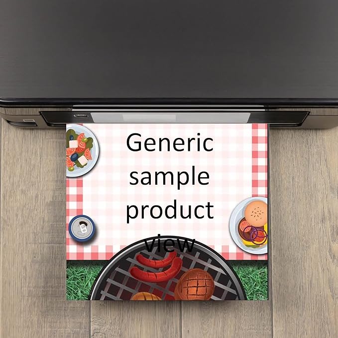 Summertime Backyard BBQ Letterhead Laser & Inkjet Printer Paper, 100 pack