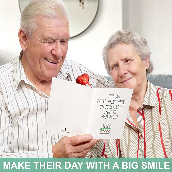 Funny Birthday Cards For Women or Men, Happy Birthday Card, Gift Card Birthday for Her or Him, Sister Brother, Wife Husband, Humorous Birthday Decorations, Idea Birthday Gifts for Best Friend