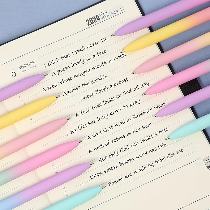 Mr. Pen- Ballpoint Pens, 12 Pack, Gradient Color Barrels, Black Ink, Cute Ballpoint Pens Black Ink, Cute Pens for Journaling