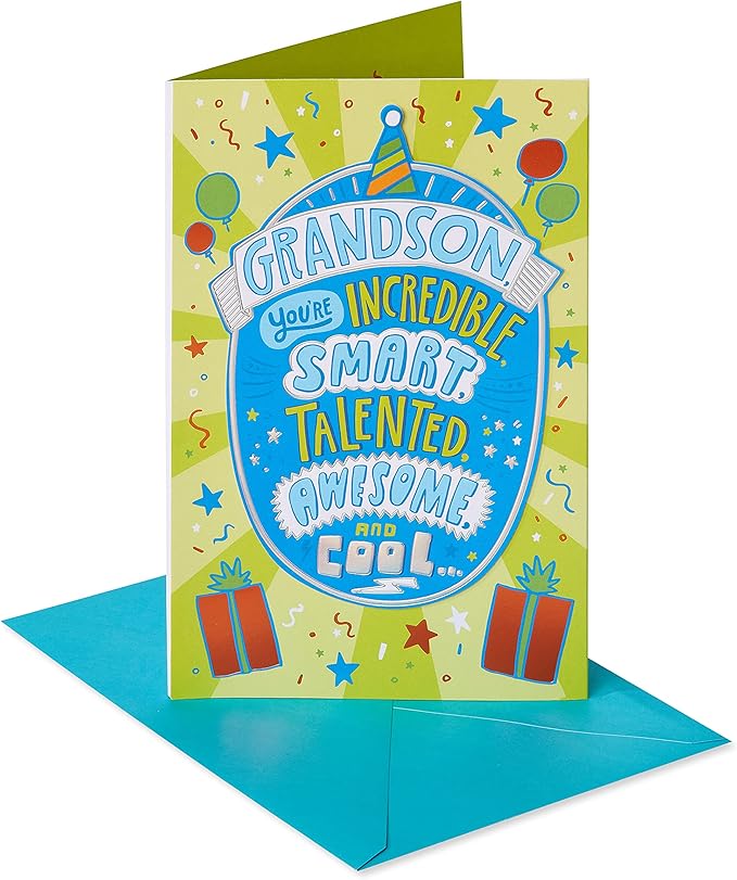 American Greetings Birthday Card for Grandson (Bragging About You)