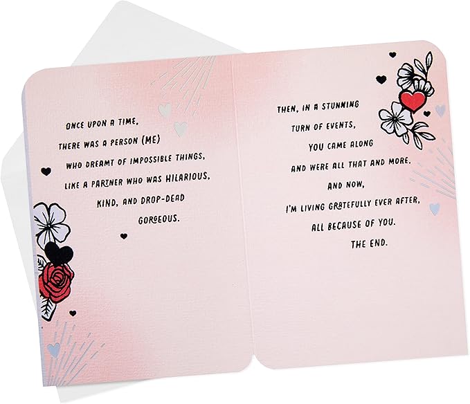 Hallmark Romantic Valentine's Day Card (Tattoos) for Anniversary, Love, Romantic Birthday, Sweetest Day