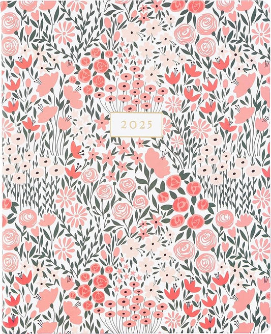 Eccolo 2025 Large Agenda Planner, 12 Month, Yearly, Monthly & Weekly Pages, Habit & Gratitude Tracker (Flexi-Cover - 8 x 10")