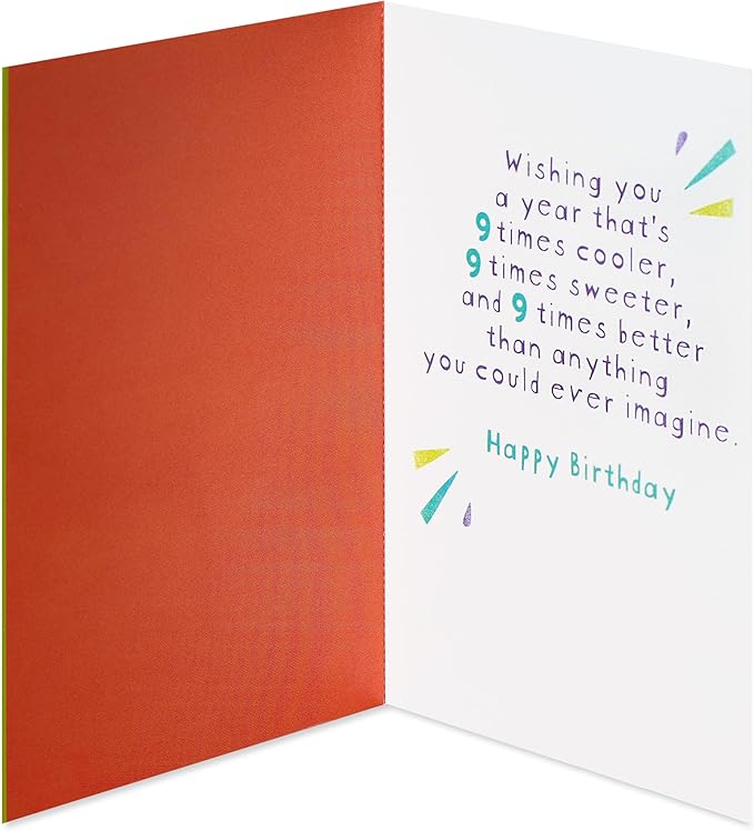 American Greetings 9th Birthday Card (9 Times Better)