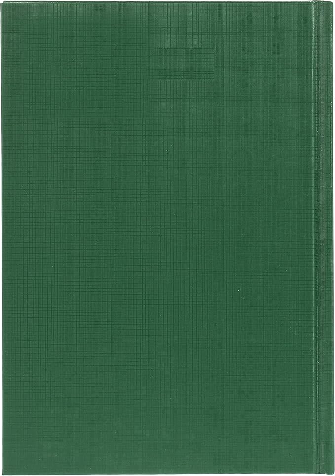 Collins Essential 2025 Business Diary - A4 Day to a Page Planner with Leathergrain Hardback Cover - Green - ESSA41.52-25