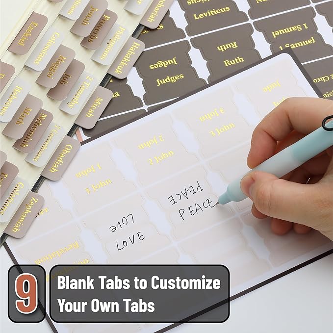 Mr. Pen- Bible Tabs, 75 Tabs, Mystic Forest, Laminated Bible Tabs for Women and Men, Bible Tabs for Study Bible, Bible Index Tabs, Bible Book Tabs, Bible Labels Tabs, Mr Pen Bible Tabs