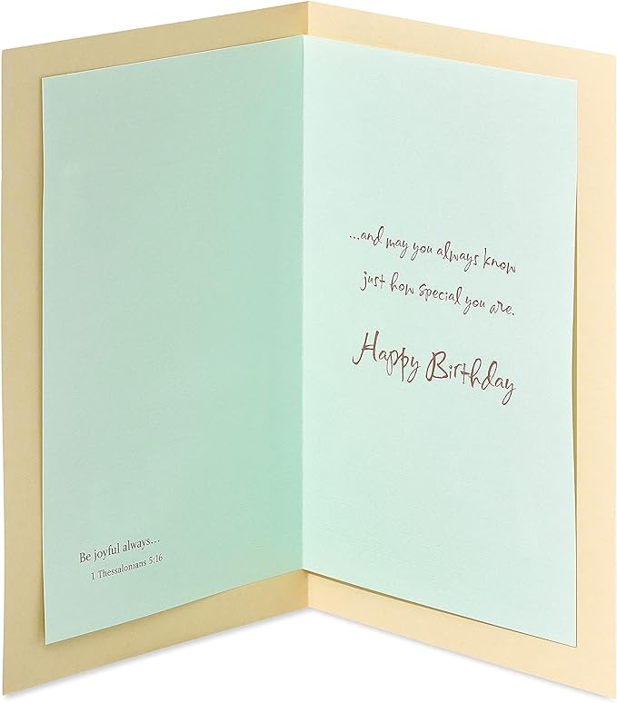 American Greetings Religious Birthday Card (Beach)