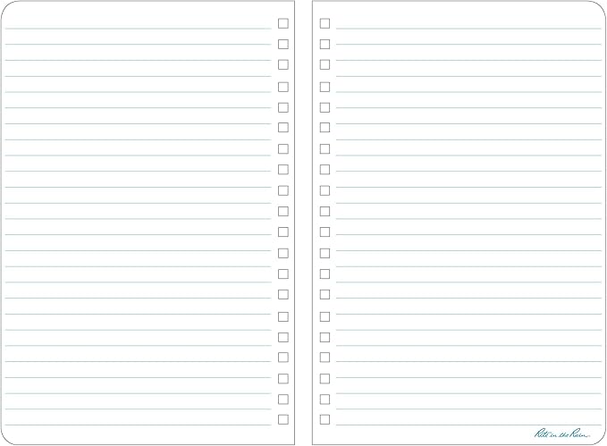 Rite in the Rain Weatherproof Side Spiral Notebook, 4.625" x 7", Yellow Cover, Journal Pattern (No. 393)