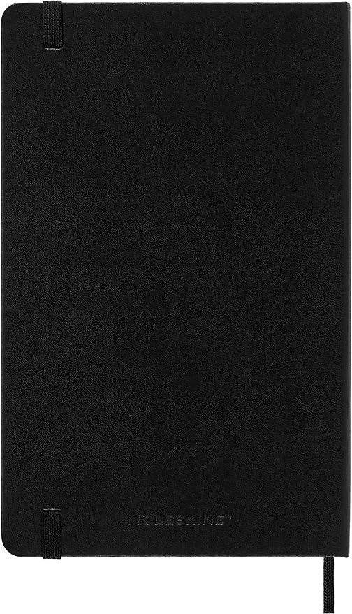 Moleskine Classic Notebook, Hard Cover, Large (5" x 8.25") Plain/Blank, Black, 240 Pages