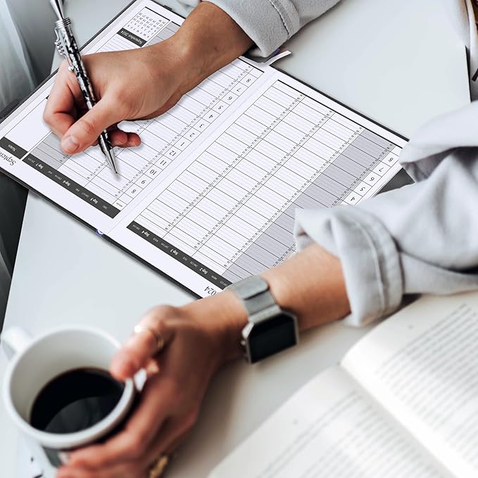 2024-2025 Weekly Appointment Book & Planner by STRIVE ZEN, 7" x 9", 15 Minutes Blocks, Hourly Planning, 18 Months, Academic, Professional, July 24- December 25