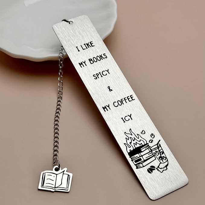 Spicy Book Marks for Reading Women, Friendship Gifts for Women, Coffee Lovers Gift Ideas for Readers, Book Loves, Book Club Gifts, Funny Birthday Gifts, Book Accessories