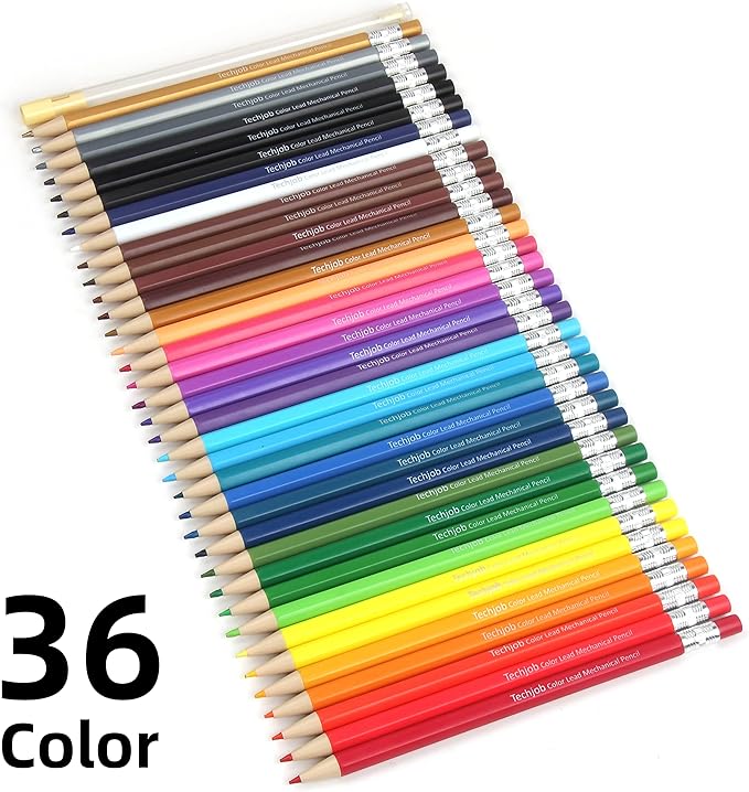Colored Mechanical Pencil 2.6mm, 36pcs
