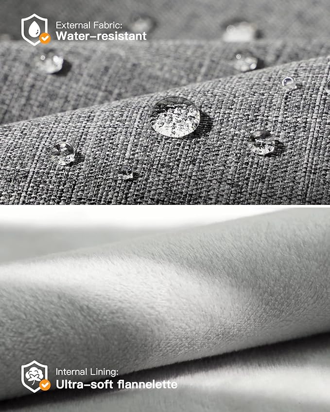 Inateck 360° Protective Laptop Bag with Accessory Bag, Compatible with 15-inch MacBook Air M3 M2 2023-2024, Gray