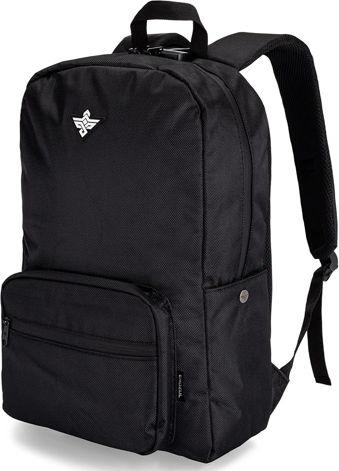 Legend Laptop Backpack with Anti Theft Combination Lock Weather Resistant (Black)