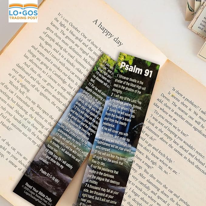 Psalm 91 - The Lord is My Refuge | Pack of 50 | Bookmarks About Protection for First Responders, Policemen, Firefighters, EMS Paramedics, Military, National Guard